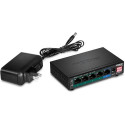 Trendnet TPE-TG51G network switch Gigabit Ethernet (10/100/1000) Power over Ethernet (PoE) Black