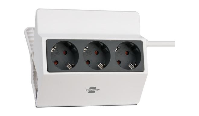 Brennenstuhl 1150070 power extension 3 m 3 AC outlet(s) Indoor Anthracite, White