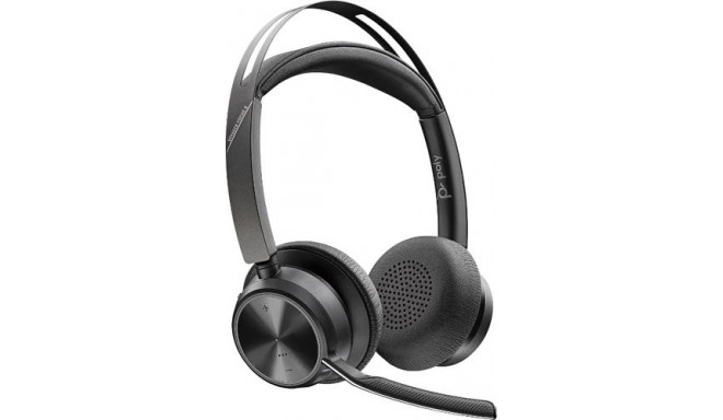POLY Voyager Focus 2 UC Headset Wired &amp; Wireless Head-band Office/Call center USB Type-A Blu