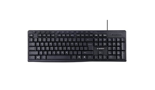 Gembird KB-UM-107 keyboard USB US English Black