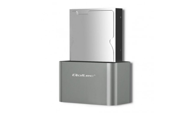 Qoltec 50315 storage drive docking station USB 3.2 Gen 1 (3.1 Gen 1) Type-A Silver