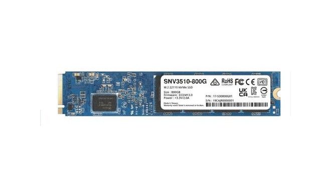 Synology SSD SNV3510 M.2 800GB PCI Express 3.0 NVMe