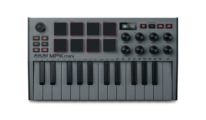 Akai MPK Mini MK3 Grey MIDI keyboard 25 keys USB
