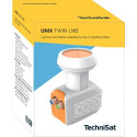 TechniSat UNIX Twin LNB Low Noise Block downconverter (LNB) Orange, White