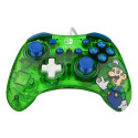 PDP Rock Candy: Luigi Lime Blue, Green, Translucent USB Gamepad Analogue / Digital Nintendo Switch, 