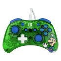 PDP Rock Candy: Luigi Lime Blue, Green, Translucent USB Gamepad Analogue / Digital Nintendo Switch, 