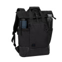 Rivacase Dijon notebook case 39.6 cm (15.6") Backpack Black