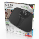 Adler AD 8172B personal scale Square Black Electronic personal scale