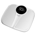 Adler AD 8172W personal scale Rectangle White Electronic personal scale