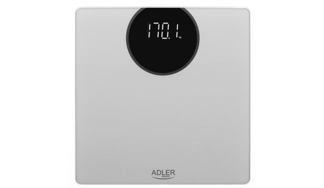 Adler AD 8175 personal scale Square Silver Electronic personal scale