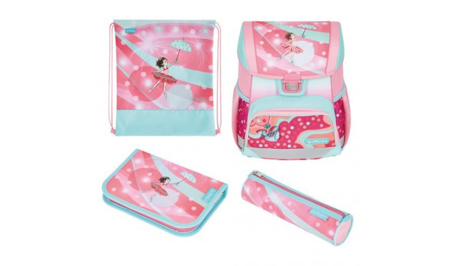 Herlitz Loop Plus Ballet Love school bag set Girl Polyester Blue, Pink