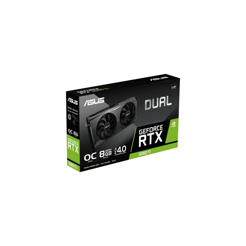 Asus graphics card Dual -RTX3060TI-O8GD6X NVIDIA GeForce RTX 3060