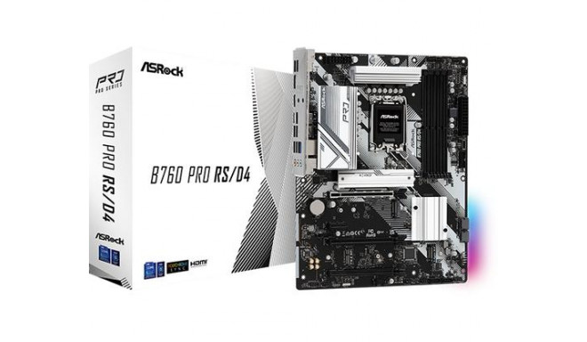 ASRock emaplaat B760 Pro RS/D4 Intel B760 LGA 1700 ATX