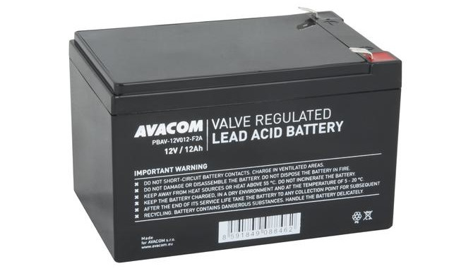 AVACOM PBAV-12V012-F2A UPS battery Sealed Lead Acid (VRLA) 12 V 12 Ah