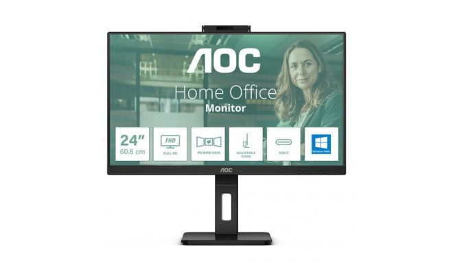 AOC 24P3CW computer monitor 60.5 cm (23.8&quot;) 1920 x 1080 pixels Full HD LED Black