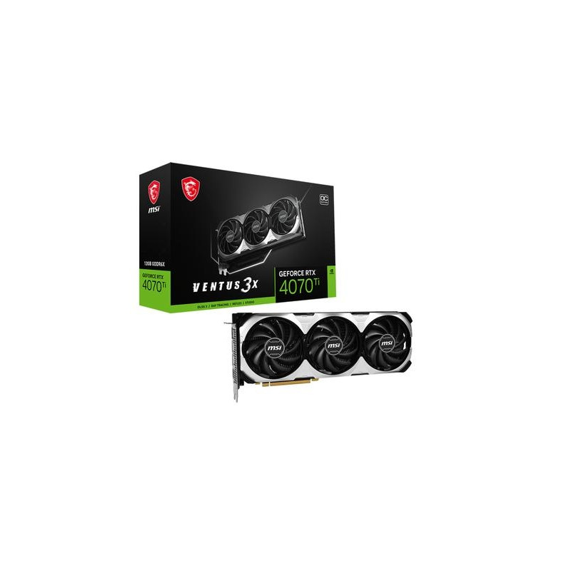 MSI graphics card GeForce RTX 4070 Ti Ventus 3X 12G OC NVIDIA 12GB 