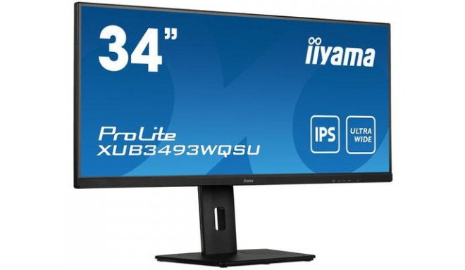 iiyama ProLite XUB3493WQSU-B5 computer monitor 86.4 cm (34&quot;) 3440 x 1440 pixels UltraWide Q