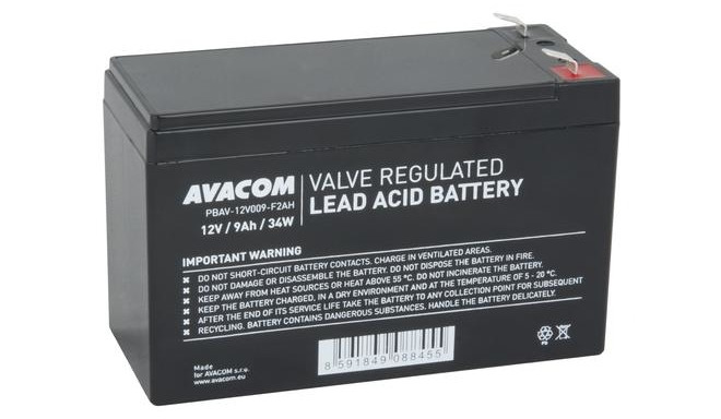 AVACOM PBAV-12V009-F2AH UPS battery Sealed Lead Acid (VRLA) 12 V 9 Ah