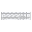Apple Magic keyboard USB + Bluetooth Danish Aluminium, White