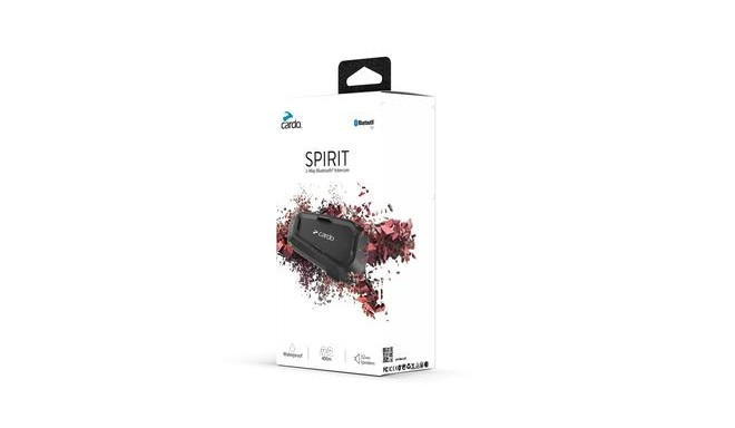 Cardo Spirit motorcycle intercom 2 channels 400 m Black