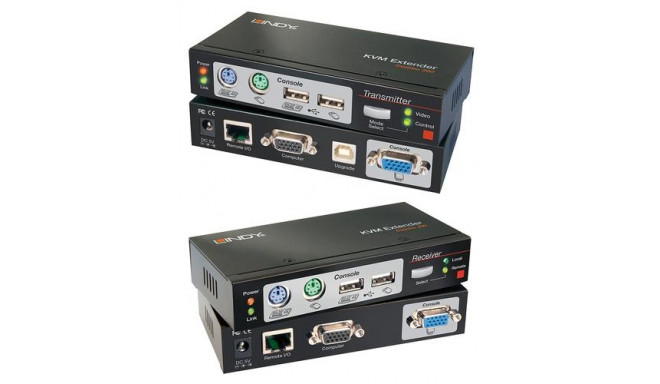 Lindy 300m CAT5 KVM Extender Combo, USB and VGA