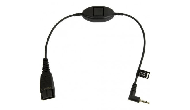 Jabra 8800-00-55 audio cable 0.3 m QD 2.5mm jack Black