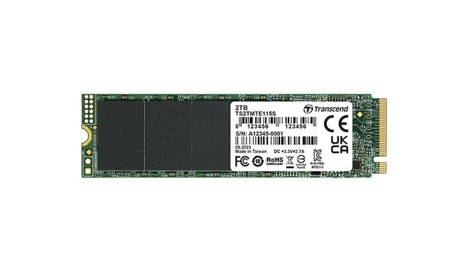 Transcend PCIe SSD 115S 250 GB M.2 PCI Express 3.0 NVMe 3D NAND