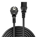 Lindy 3m Schuko 2 Pin Plug to IEC C13 Power Cable, Black