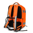 Dicota Hi-Vis backpack Orange Polyethylene terephthalate (PET), Thermoplastic polyurethane (TPU)