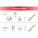 Equip Cat.6A Platinum S/FTP Patch Cable, 0.5m, Orange