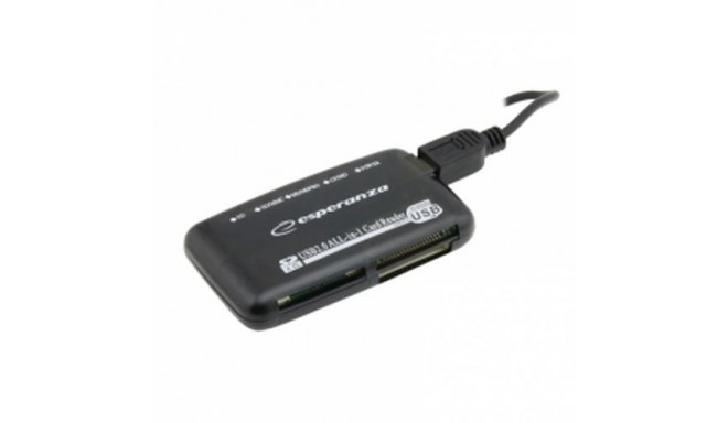 Esperanza EA117 card reader USB 2.0 Black