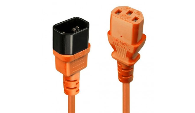 Lindy 1m IEC Extension Cable, Orange