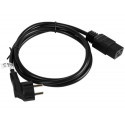 Lanberg CA-C19C-10CC-0018-BK power cable Black 1.8 m CEE7/7 C19 coupler