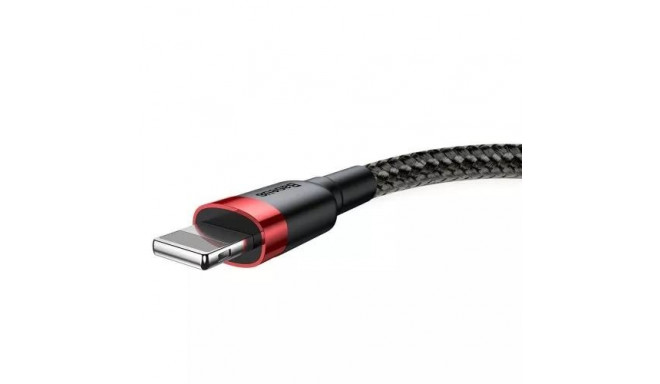 Baseus CALKLF-R91 lightning cable 3 m Red, Black