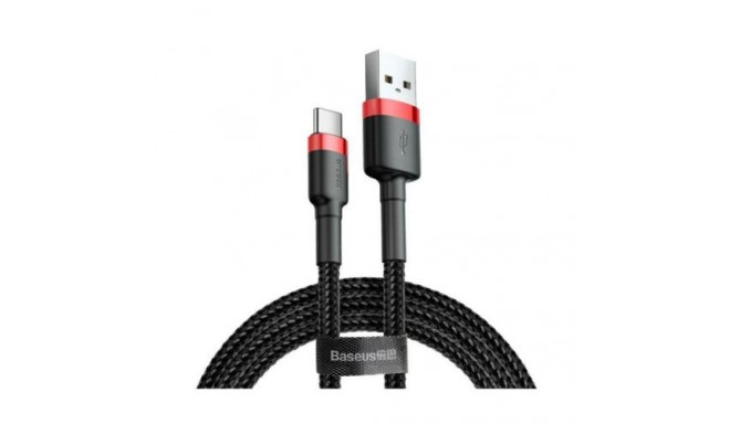 Baseus CATKLF-B91 mobile phone cable Black, Red 1 m USB A USB C