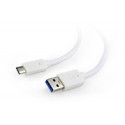 Cablexpert CCP-USB3-AMCM-W-10 USB cable 3 m USB 3.2 Gen 1 (3.1 Gen 1) USB A USB C White