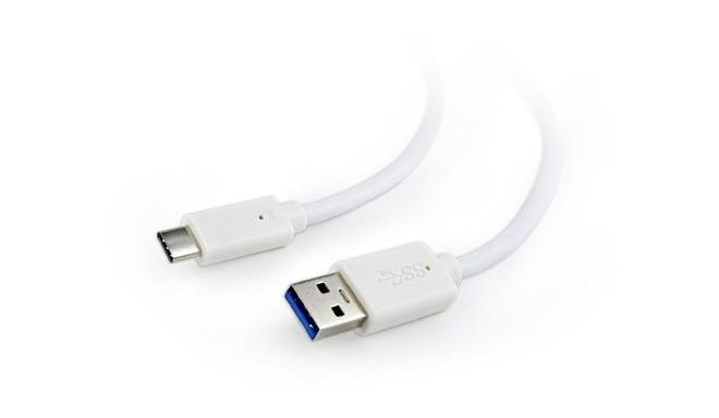 Cablexpert USB 3.0 AM to Type-C cable (AM/CM), 10 ft, white