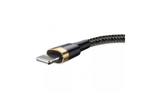 Baseus CALKLF-RV1 lightning cable 3 m Gold, Black