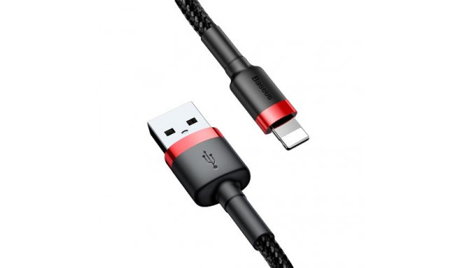 Baseus CALKLF-B19 mobile phone cable Black, Red 1 m USB A Lightning