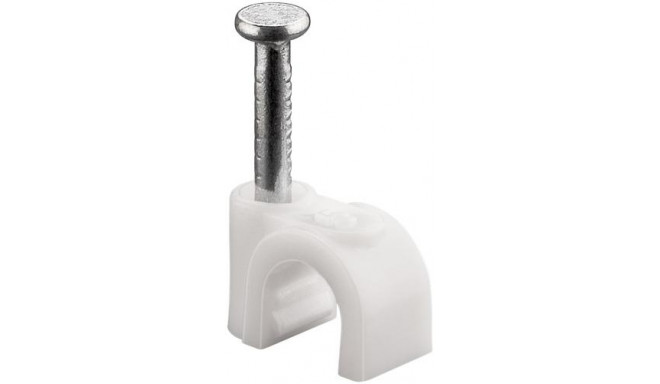 Goobay Cable Clip 5 mm, white