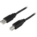 Deltaco USB 2.0 Cable A/B, 2m USB cable USB A USB B Black