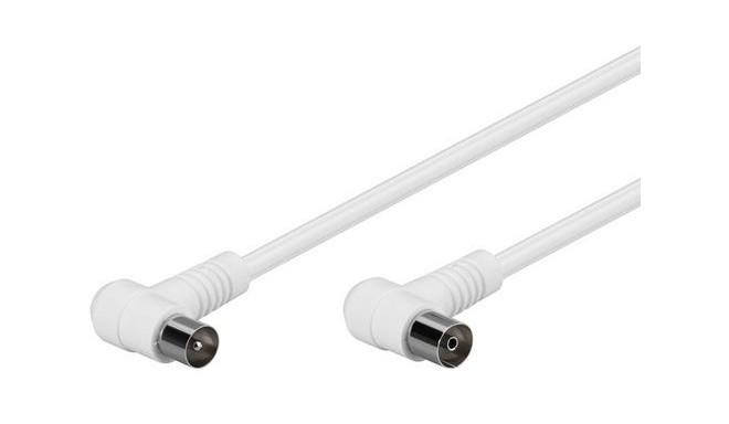 Goobay 67354 coaxial cable 2.5 m IEC White