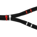 Deltaco BB-200 cable tie Black, Red
