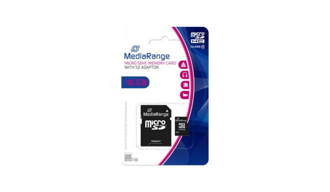 MediaRange MR958 memory card 16 GB MicroSDHC Class 10