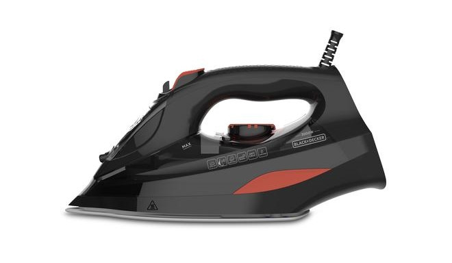 Black &amp; Decker BXIR3000E iron Steam iron Ceramic soleplate 3000 W Black, Orange