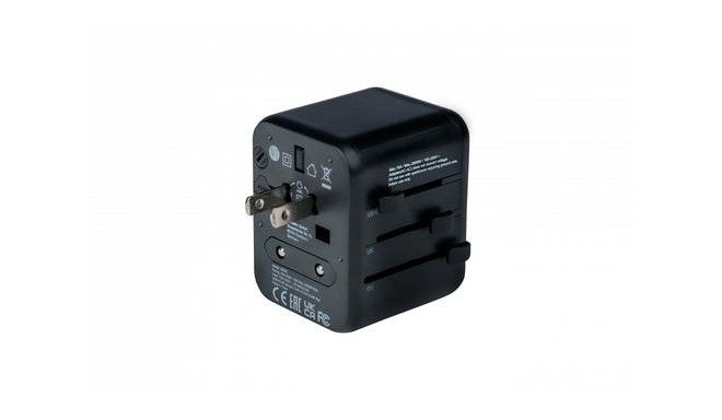 Verbatim 49543 power plug adapter Universal Black