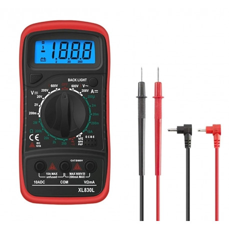 AG102D MULTIMETR XL830L + 2 SONDY RED
