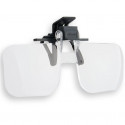 Carson Magnifying Glasses 1.5x (+2.25 Diopter) Clip-On and Flip-Up