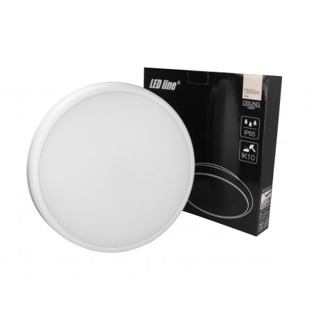 Ceiling luminaire, hermetic, vandalproof IK10, hermetic IP65, 220-240V 16W LUNAR