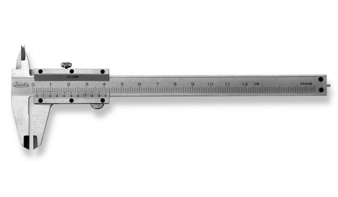 Карманный штангенциркуль 125x40 мм 1/10 мм, хромированный